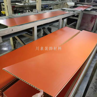 PVC Integrated Wallboard Waterproof Qui Instaltion Baground Wall Demolition Board Foreign Trade Pstic Steel Gausset Pte Ceiling Wall Panel