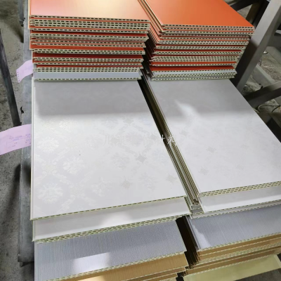 High-Grade PVC Bule Pstic Steel PVC Ceiling 9mm Thi 30cm Wide Transfer Printing Or White Home Decoration Project
