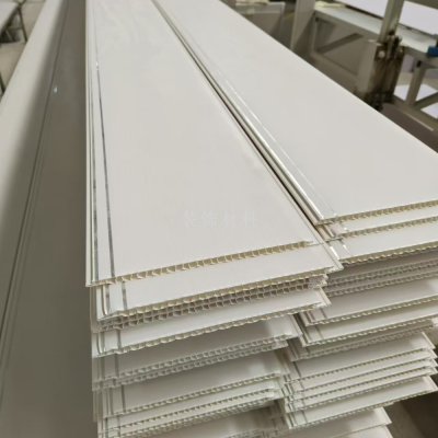 Buckle Plate PVC Decorative Plate Bamboo Fiber Integrated Wall Shingle PVC Integrated Wallboard Decorative Plate Large Wholesale