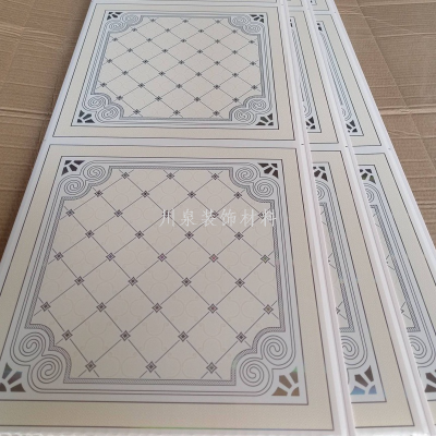 Pvc Square Plate Ceiling Plastic Plate 595pvc Plastic Steel Buckle Roof Keel Ceiling Pinch Plate