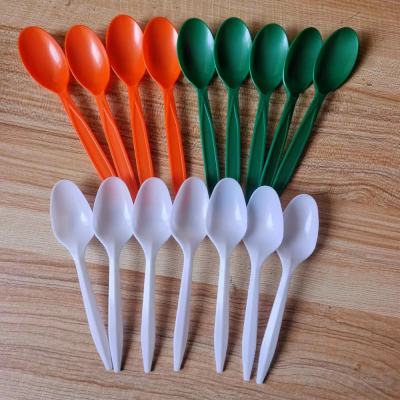 Factory Wholesale Cross-Border Party Birthday Wedding Party Disposable Tableware Environmentally Friendly Plastic Ps Knife, Fork and Spoon