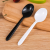 Disposable Spoon Tableware Thickened Plastic Frosted Independent Packaging Porridge Spoon Takeaway Dessert Spoon Packaging Fast