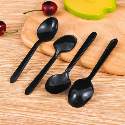 Customized Disposable Knife Fork Spoon Western Food/Steak Fruit Fork Ps Material Thickened Catering Supplies