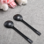 Foreign Trade Knife, Fork and Spoon in Stock Wholesale Plastic Dessert Frosted Blossom Curd Spoon Disposable Spoon