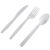 Foreign Trade Export Disposable Knife Fork Spoon Supplies Tableware Disposable Plastic Knife Fork Spoon