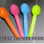 Foreign Trade Export Degradable Corn Starch Yogurt Spoon Pudding Spoon Ice Cream Spoon Mousse Cup Dessert Spoon Ice Cream Spoon