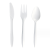 Disposable Spoon Thickened Degradable Tableware Set Food Grade Western Food Knife, Fork and Spoon Independent Packaging Pla Spoon