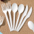 Disposable Spoon Thickened Degradable Tableware Set Food Grade Western Food Knife, Fork and Spoon Independent Packaging Pla Spoon