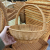 Wicker Storage Basket Storage Basket Folk Crafts Wicker Basket Kitchen Living Room Vegetable Fruit Steamed Bread Basket