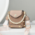 Trendy Women's Bags Mobile Phone Bag Women's New Pearl Chain Shoulder Bag Messenger Bag Texture Vertical Small Square Bag One Piece Hair