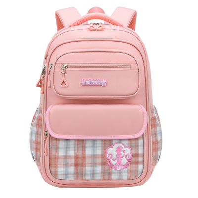 Factory Direct Sales Plaid Style Casual Bag Primary School Student Schoolbag Backpack Foreign Trade Cross-Border Bag One Piece Dropshipping Schoolbag