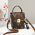 Trendy Women's Bag Fashionable All-Match Mobile Phone Bag New Printed Shoulder Messenger Bag Advanced Texture Vertical Small Square Bag