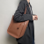 Genuine Leather Bucket Bag Women's Bag New Simple and Light Luxury Commuter Bag Shoulder Crossbody Tote Bag Women's Fashion Trendy Bags