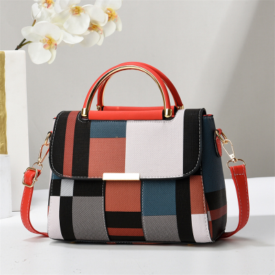 Trendy Women's Bags Fashion Small Square Bag One-Shoulder Crossboby Bag Plaid Tote Female Foreign Trade Cross-Border One Piece Dropshipping Bag