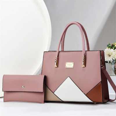 Color Matching Stitching Handbag Trendy Women's Bags One-Shoulder Crossboby Bag Fashion Large Capacity Bag Cross-Border One Piece Dropshipping