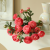 Ins Style Light Luxury Artificial Flower Handle Beam Handwriting Lu Lianyang Peony Decorative Fake Flower Living Room Dining Table Decoration Flower Creative