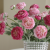 French Lotus Peony Artificial/Fake Flower Decoration Living Room High-End Plastic Flowers Dining Table Flower Arrangement Furnishings Ornaments