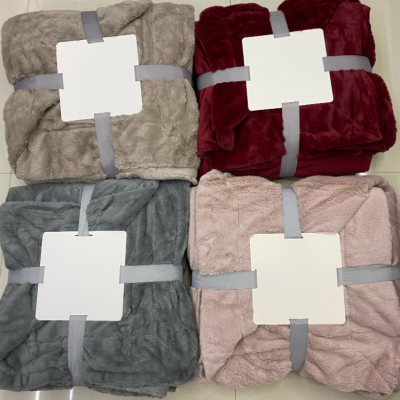 Factory in Stock Rabbit Fur Sofa Cushion Blanket Fabric Autumn and Winter Spot Faux Fur Fabric Processing Supply Wholesale