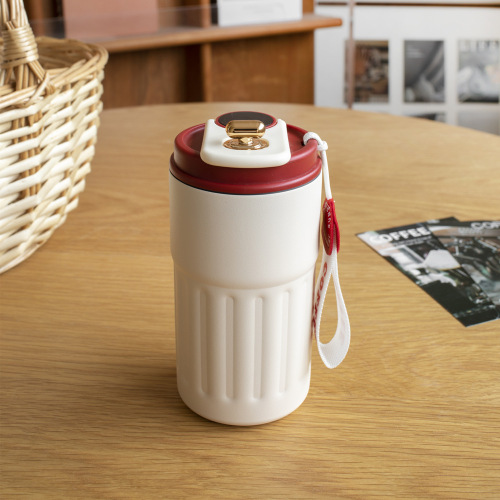 咖啡保温杯显温礼品保温水杯高颜值便携随行杯简约新款不锈钢杯子