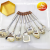 201 Stainless Steel Kitchenware Bulk Plastic + Stainless Steel Handle Spatula Soup Spoon Anti-Scald Handle Cooking Tools
