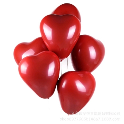 Minghao Rubber Balloons, Double Sets of Pomegranate Red High-End Elegant and Classy