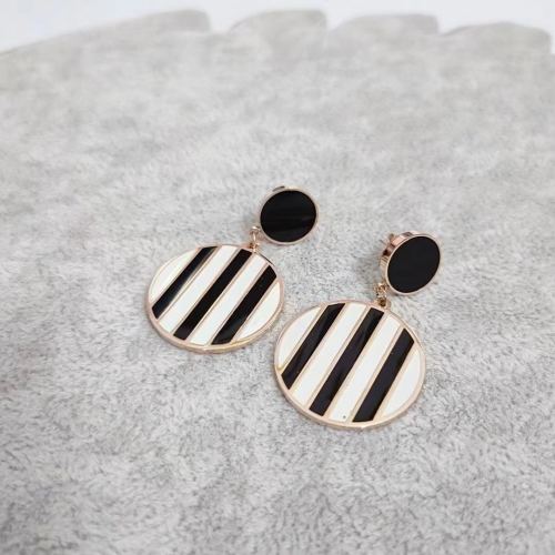 Korean-Style Anti-Allergy Protection Bag Fairy Face Slimming Rose Gold Dripping Stud Earrings Earrings Casual Fashion