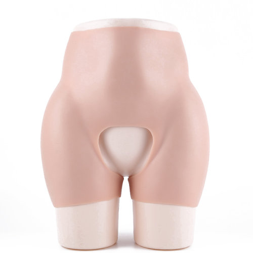 six-generation open-end silicone padded panties 3900g four-corner silicone crotch pants thickened 3cm sexy raised buttocks