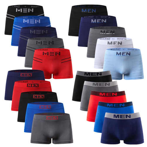 【5/6件装】厂家直销跨境专供无缝男士平角内裤