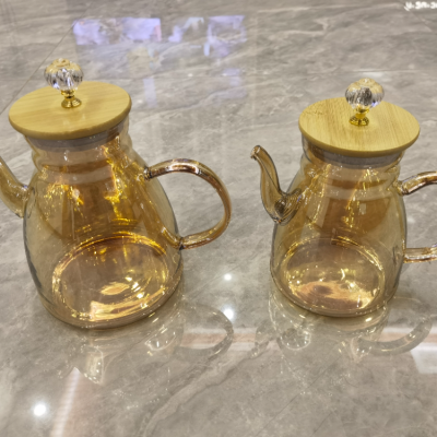 Glass Cold Water Pot Set Kettle Large Capacity Teapot Household High Temperature Resistance Boiling Water Cup Juice Jug Water Pitcher