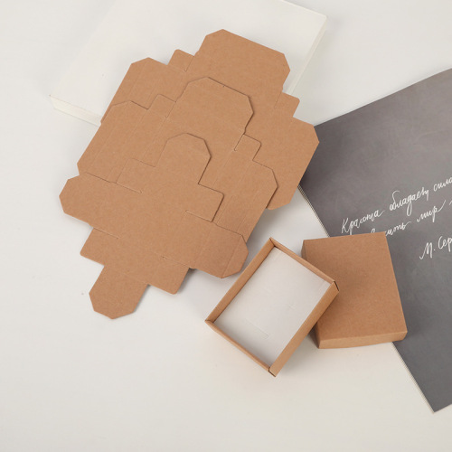 牛皮纸礼品盒首饰盒纸盒天地盖饰品包装盒高档礼品盒胸针包装盒