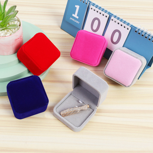 高档珠宝首饰盒子绒布盒 包装盒翡翠玉器手镯挂件吊坠项链礼品盒