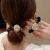Pearl Rhinestone Heafrope Women's Ponytail Retro Simple Elegant High-Grade Hair Rope Rubber Band Bun Large Intestine Hair Ring