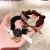Korean Style New Bow Pearl Large Intestine Hair Ring Ins Crystal Hollow Intestine Hair Rope High Sense Female Hair-Binding Leather