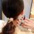 New Korean Style Letter Rhinestone Headband Women Hair Ties/Hair Bands All-Match High Elastic Hair Band Rubber Band Durable Headdress