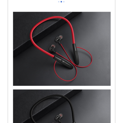 X57 Cross-border new wireless sports headset stereo subwoofer hanging neck metal magnetic suction bluetooth headset