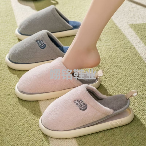 2023 Autumn and Winter New Removable and Washable Indoor Cotton Slippers Soft and Comfortable Couple Slippers Wholesale Mute and Comfortable