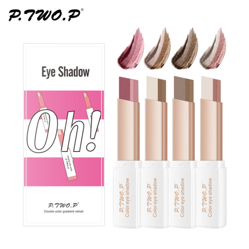 velvet gradient two-color eye shadow stick eye modification lazy two-tone eyeshadow nude makeup not easy to smudge