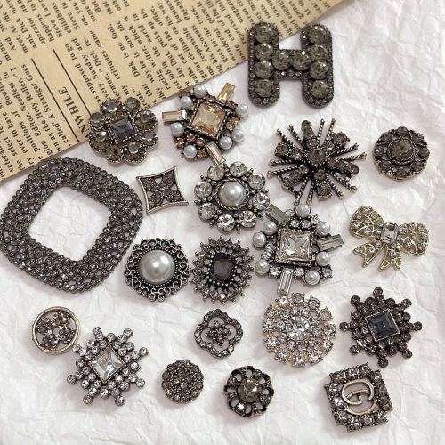 all-match fashion metal alloy hand sewing diy shiny diamond fabric high-end decorations clothing hair accessories shoes accessories