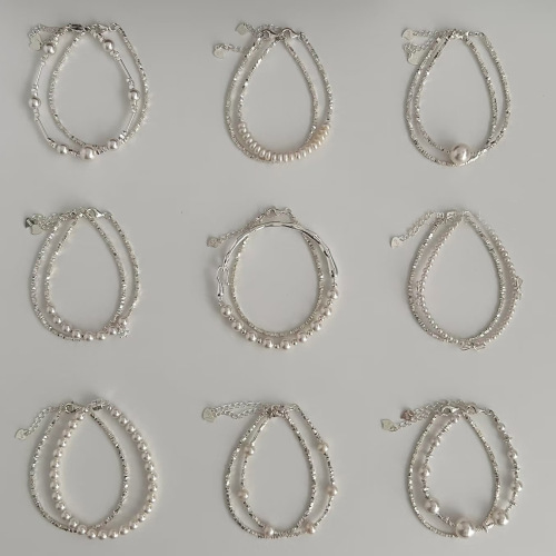 light luxury high-grade korean fashion pearl bracelet internet celebrity niche design zircon cold style elegant bracelet