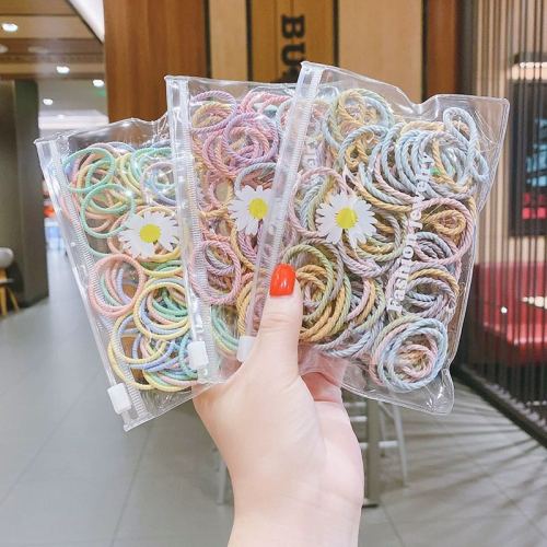 100 Children‘s Head Rope Girls Do Not Hurt Hair High Elastic Hair Ring Baby Cute Hair Accessories Korean Small Taobao Factory