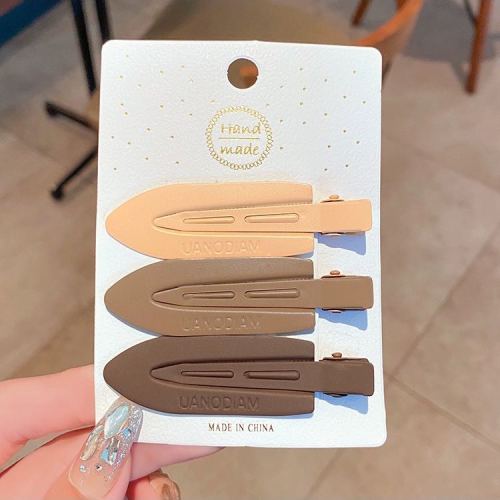 color seamless hairpin forehead female summer side bangs hairpin online celebrity candy color clip duckbill clip headdress