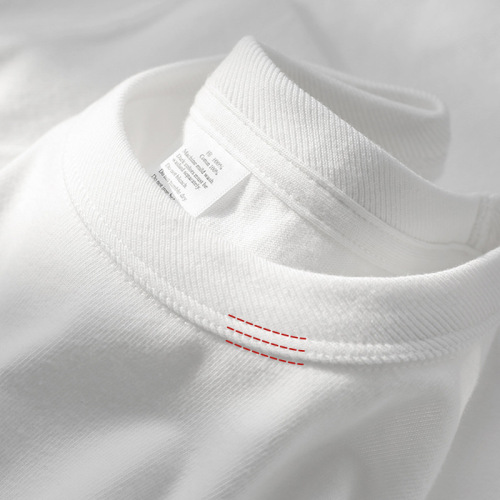 300g three-piece needle xinjiang cotton heavy non-shrink black and white cotton t-shirt men‘s brushed breathable short sleeve women