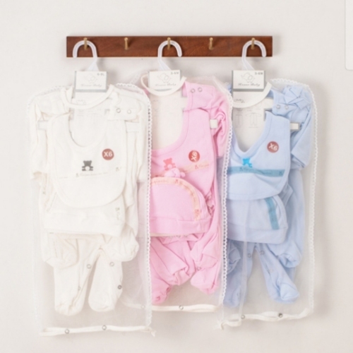 foreign trade baby one-piece romper newborn suits baby clothes cotton knitted six-piece suit