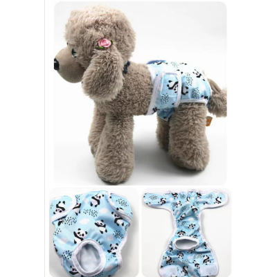 Pet Physical Pant Printed Anti-Harassment Menstrual Baby Diapers Dog Pet Diapers Female Canine Physiological Pants Wholesale