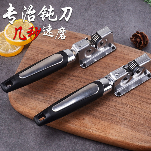 手持磨刃器快速磨刀器手动磨刀拉式磨刀家用厨房小工具