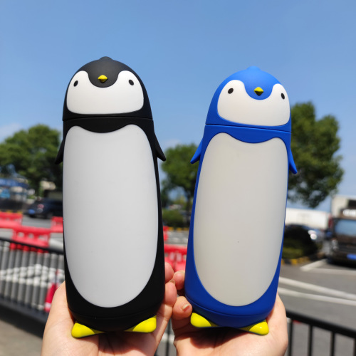 ya fei qi cute penguin vacuum cup double-layer stainless steel water cup creative cartoon cup cute student gift