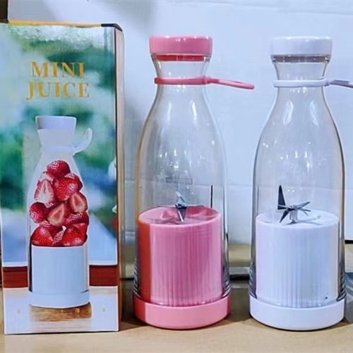cross-border new arrival usb wine bottle juicer cup outdoor 6-leaf cutter head bottle juicer portable student electric blender