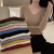 23 Women's Clothing Autumn and Winter Korean Style Western Style Slim Fit Knitted Bottoming Shirt Inner Stock Long Sleeve Pullover Top Foreign Trade Clothing