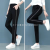 2023 Women's New Casual Pants for Middle-Aged Mothers Spring and Autumn Thin Loose Track Pants Versatile Black Slimming