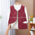 23 Autumn and Winter down Cotton Women's Waistcoat Fleece-lined Thickened Middle-Aged and Elderly Warm Lightweight Waistcoat Live Broadcast Foreign Trade Stall